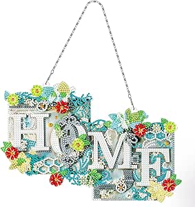 Demiawaking Diamond Painting Girlande Mit LED - DIY Weihnachtskranz Zum Selbermachen