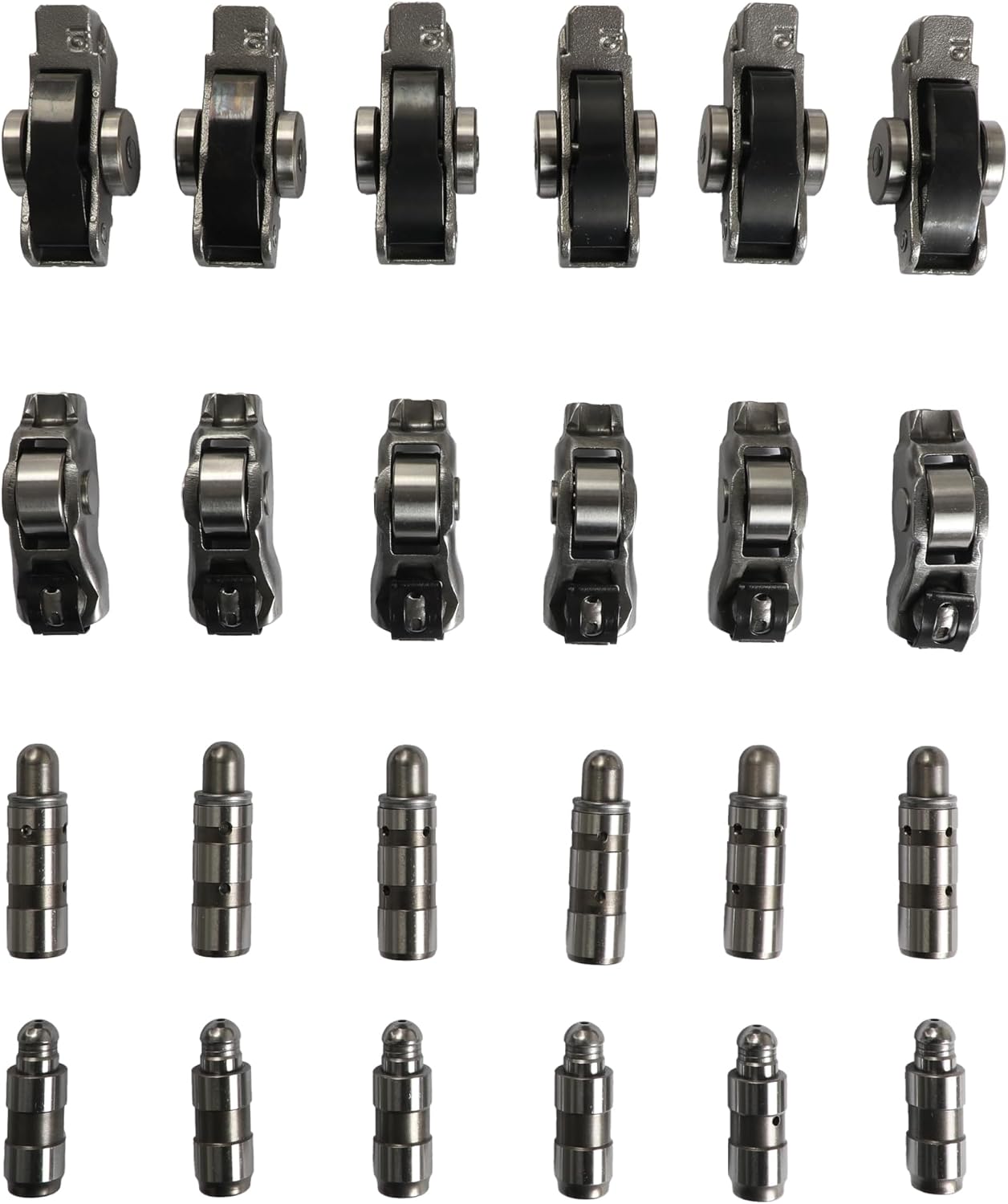 Intake & Exhaust Lifters Rocker Arms Fit For Jeep Wrangler Chrysler Dodge Ram 1500 3.6L 2016-2024 5184296AG 5184296AF 5184296AE (12pcs lifter & rocker arm)