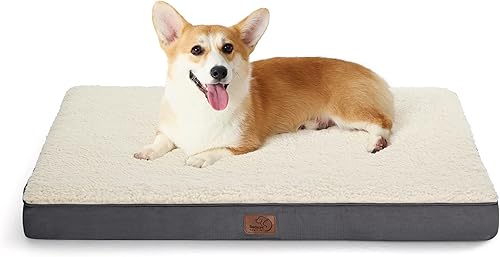 Bedsure - Cama ortopédica grande de espuma para perrosgatos pequeños, medianos, grandes y extra grandes de hasta 50  75  100 libras espuma