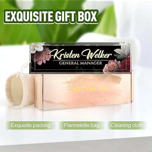 Miniatura 4 de Placa de identificación para escritorio, placa de nombre de escritorio personalizada, decoración de oficina para mujeres y hombres, accesorios de