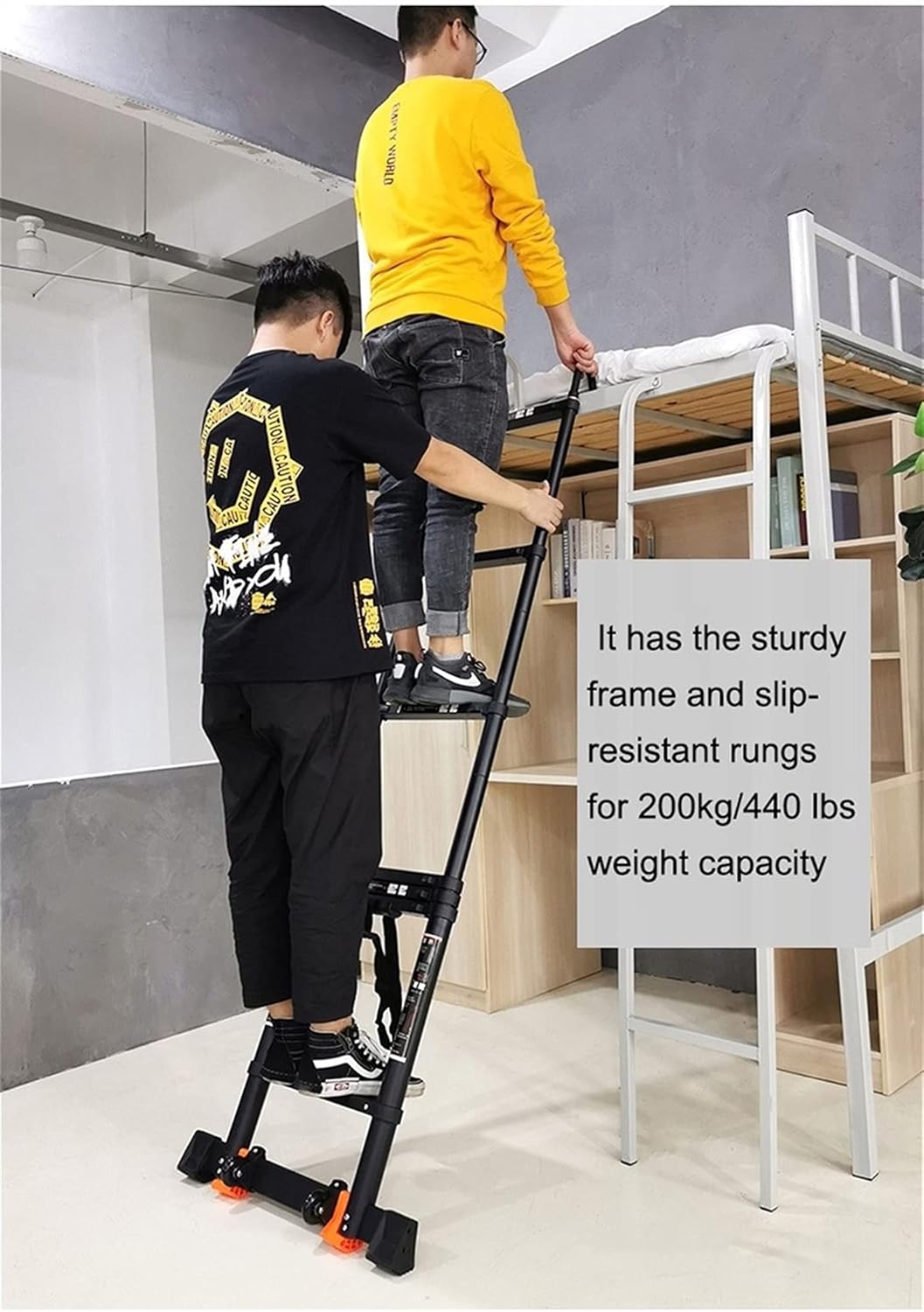 Telescopic Ladder Telescopic Ladders Multi-Purpose Extendable Ladder Telescopic Ladder Telescoping Ladder for RV/Rooftop Tent/Attic, 5m/4m/3m/2m Aluminum Extension Telescopic Ladders with De