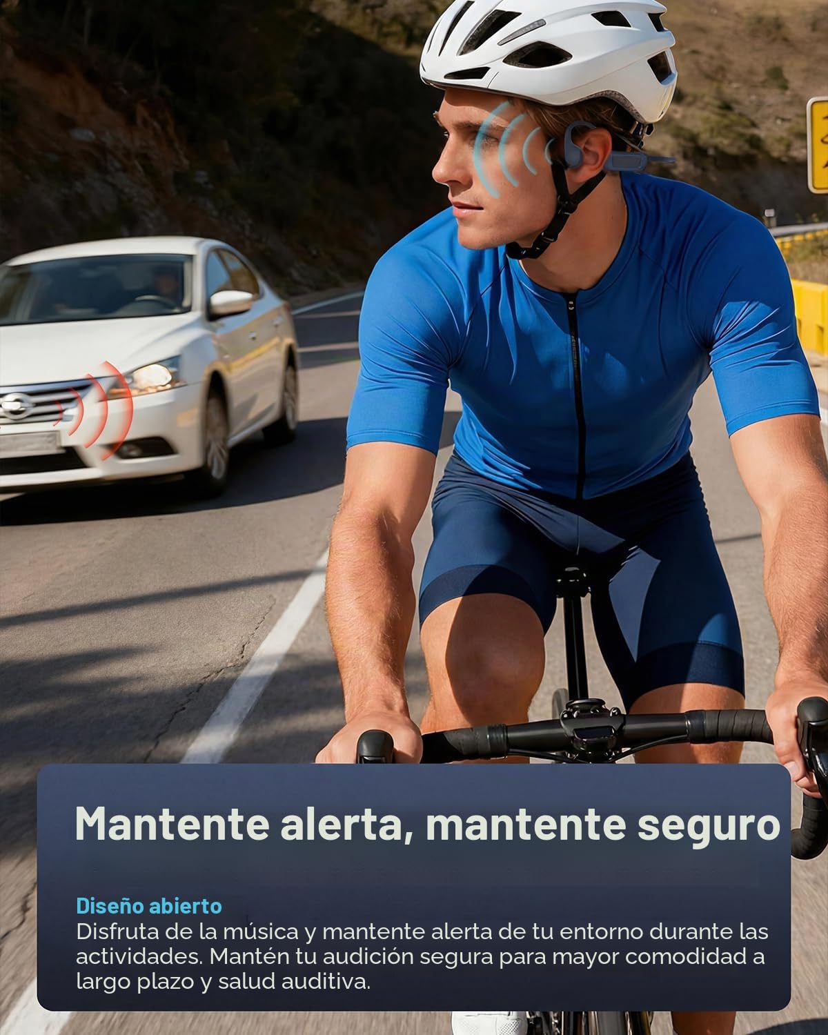 MONODEAL Auriculares de Conducción Ósea, Auriculares Natacion IP68 Impermeable Bluetooth 5.3 Deportes Hueso Bueno Integrado 8GB Reproductor MP3