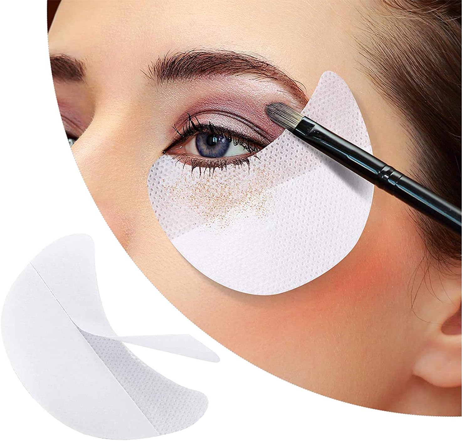 Eyeshadow Shields Under Eye Patches Disposable Eyelash Extensions Pads and Eye Tips Sticker Make Up Tools (30 Pcs)