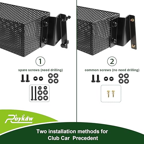 Miniatura 5 de Roykaw Carrito de golf delantero interior cesta de almacenamiento de tablero/bandeja organizadora para Club Car DS/Precedent/Tempo/Onward G&E