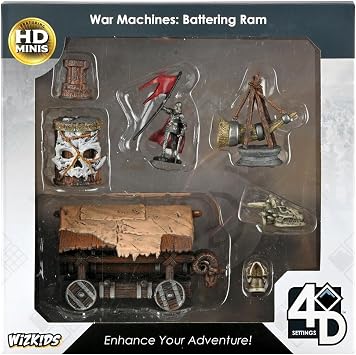 WizKids Warlock Tiles Accessory 4D Settings War Machines Battering Ram