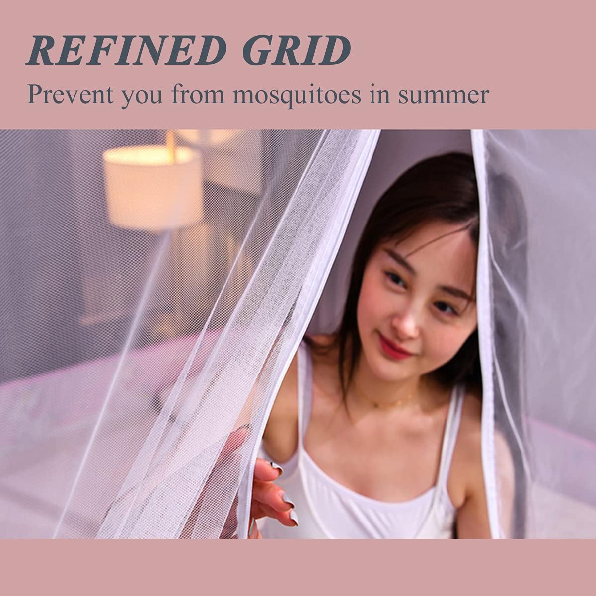 Pop Up Mosquito Net, Foldable Bed Canopy, Polyester Curtains Anti-Mosquito Universal Camping Tent for Single Bed Double Bed Free Installation,Elephant,180 * 200cm