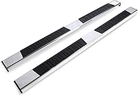 Vista 1 de Estribos cromados de 6 pulgadas compatibles con Chevy Silverado/Gmc Sierra 1500 2019-2024, Chevy Silverado/Gmc Sierra 2500/3500HD Crew Cab