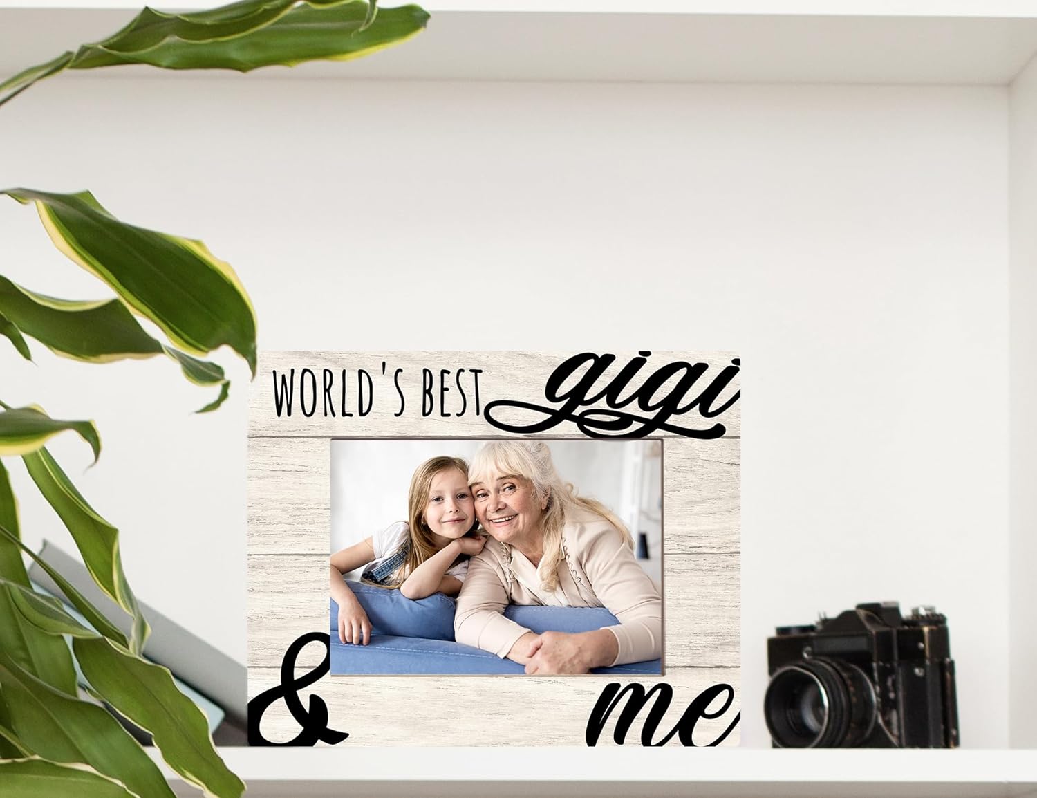 Orchroma Gigi Picture Frame, Gigi Gifts for Grandma, Gigi Mother's Day Birthday Gifts from Grandkids Granddaughter Grandson, World's Best Gigi and Me Photo Frame 5x7 - Image 2