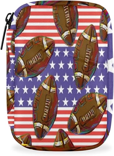 Sport Football Paint Large Weekly Pill Organizer Case Travel Pill Box 7 Day Medicine Organizer Pill Container for Vitamin Supplement Medication Fish