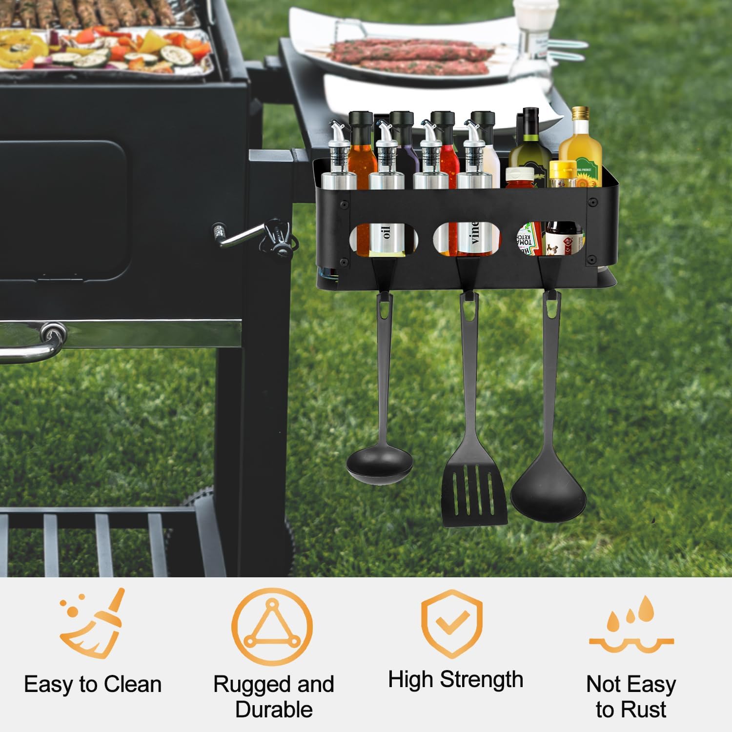 Traeger Pellet Storage Bin, Grill Storage Bin with 3 Hooks, Pellet Storage Containers Accessories Suit for Traeger ironwood 885, Pro 34/22 Series, Pro D2 575, Pro 780, Ironwood 650, Z-Grill, Pit Boss