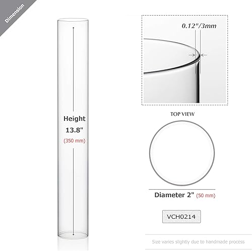 Miniatura 2 de WGVI - Cilindro portavelas de vidrio