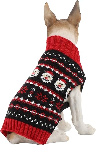 Miniatura 10 de BOBIBI Suéteres para perros para Navidad renos y mascotas ropa cálida de invierno