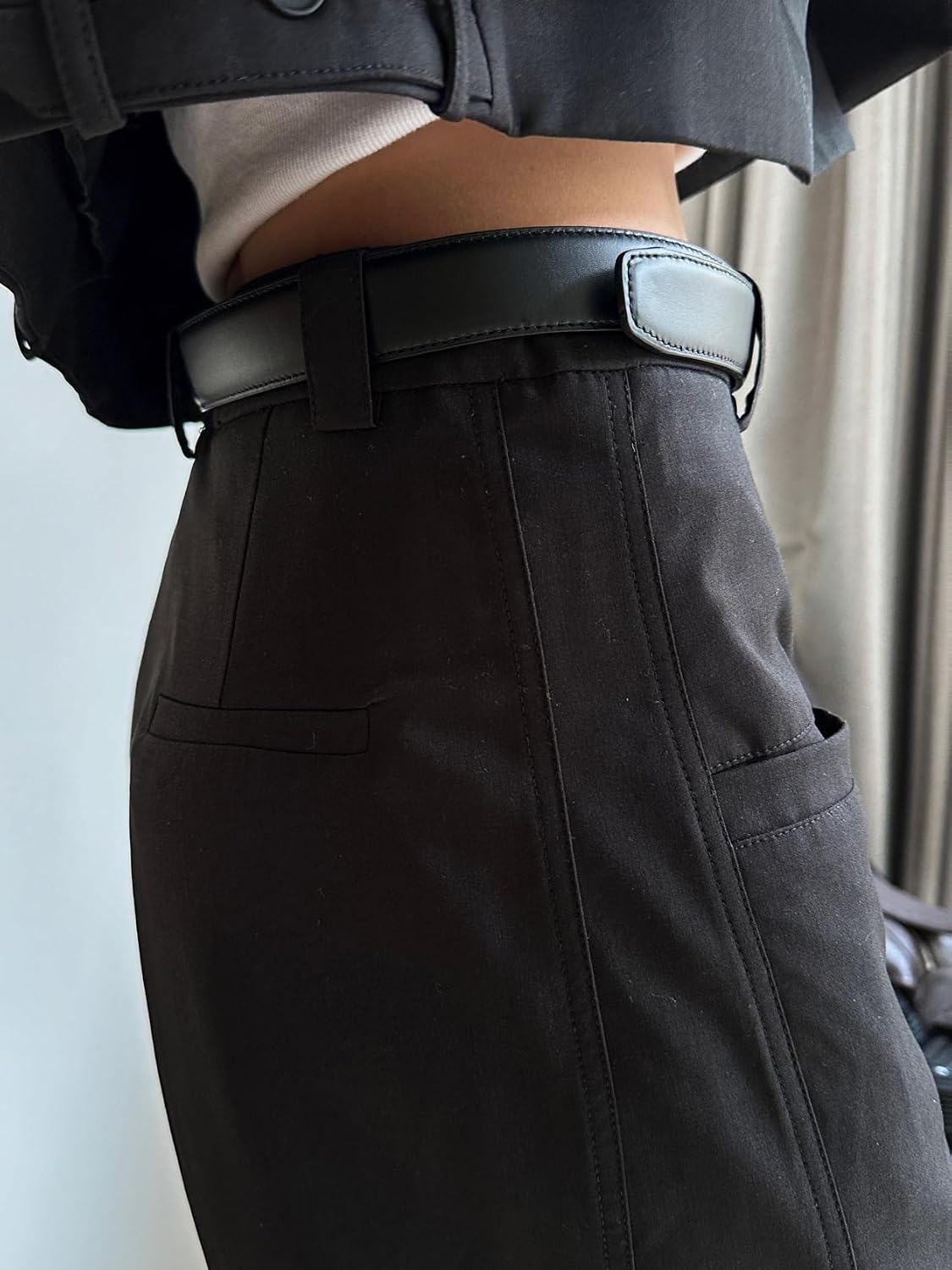 Women's Dress Trousers Spring high-Waisted Wide-Leg Loose Pants