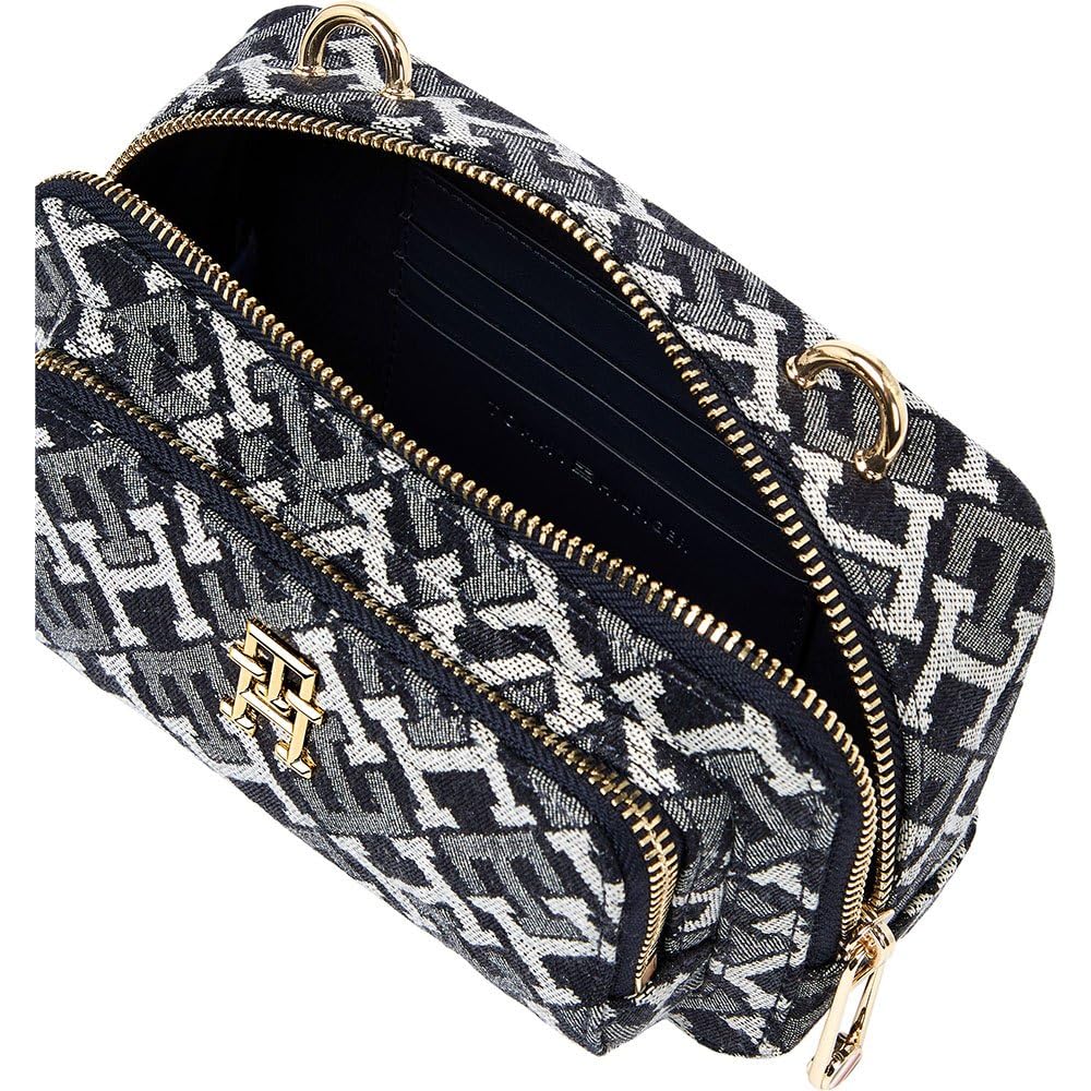 Tommy Hilfiger Iconic Tommy Camera Bag AW0AW14174, Bolsos Cruzados Mujer, Denim (Denim), OS