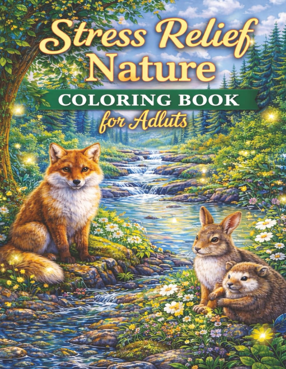 Stress Relief Nature Coloring Book for Adults: Forest, Wildlife, and Peaceful Landscape Scenes for Mindfulness and Relaxation (Hope Heaven Relaxation Coloring Series)