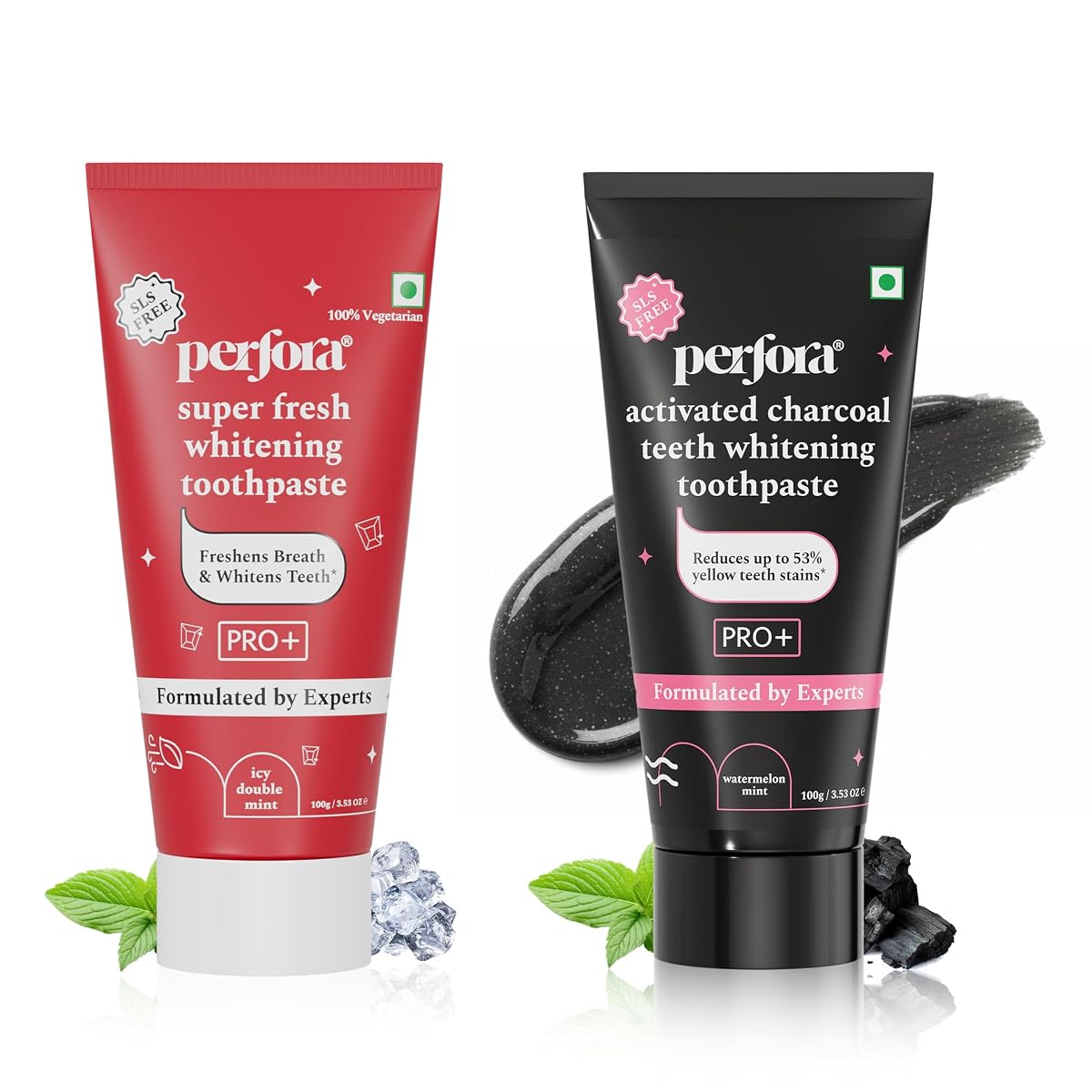 Perfora Teeth Whitening Toothpaste Combo - Enamel Safe Teeth Whitening Tooth