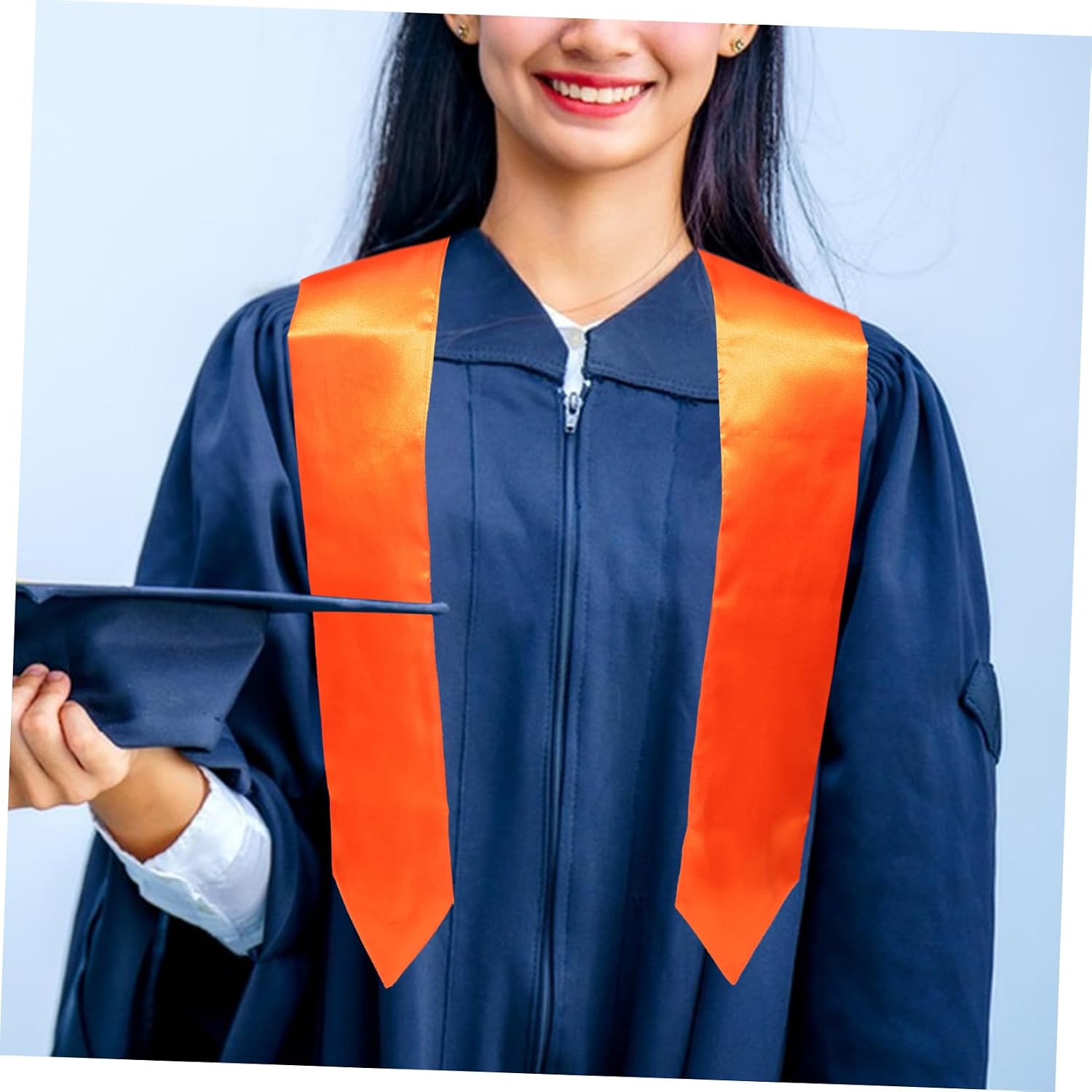 OUNONA Elegant Graduation Sash for Boys and Girls Solid Design Satin Graduation Sash for Middle School High School and University Ceremonies and Award Events