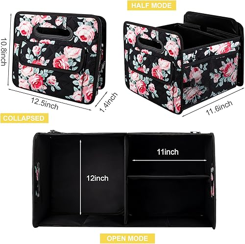 Miniatura 4 de JiatuA Organizador de maletero de automóvil y almacenamiento para SUV, caja de contenedores plegable con múltiples compartimentos, accesorios de