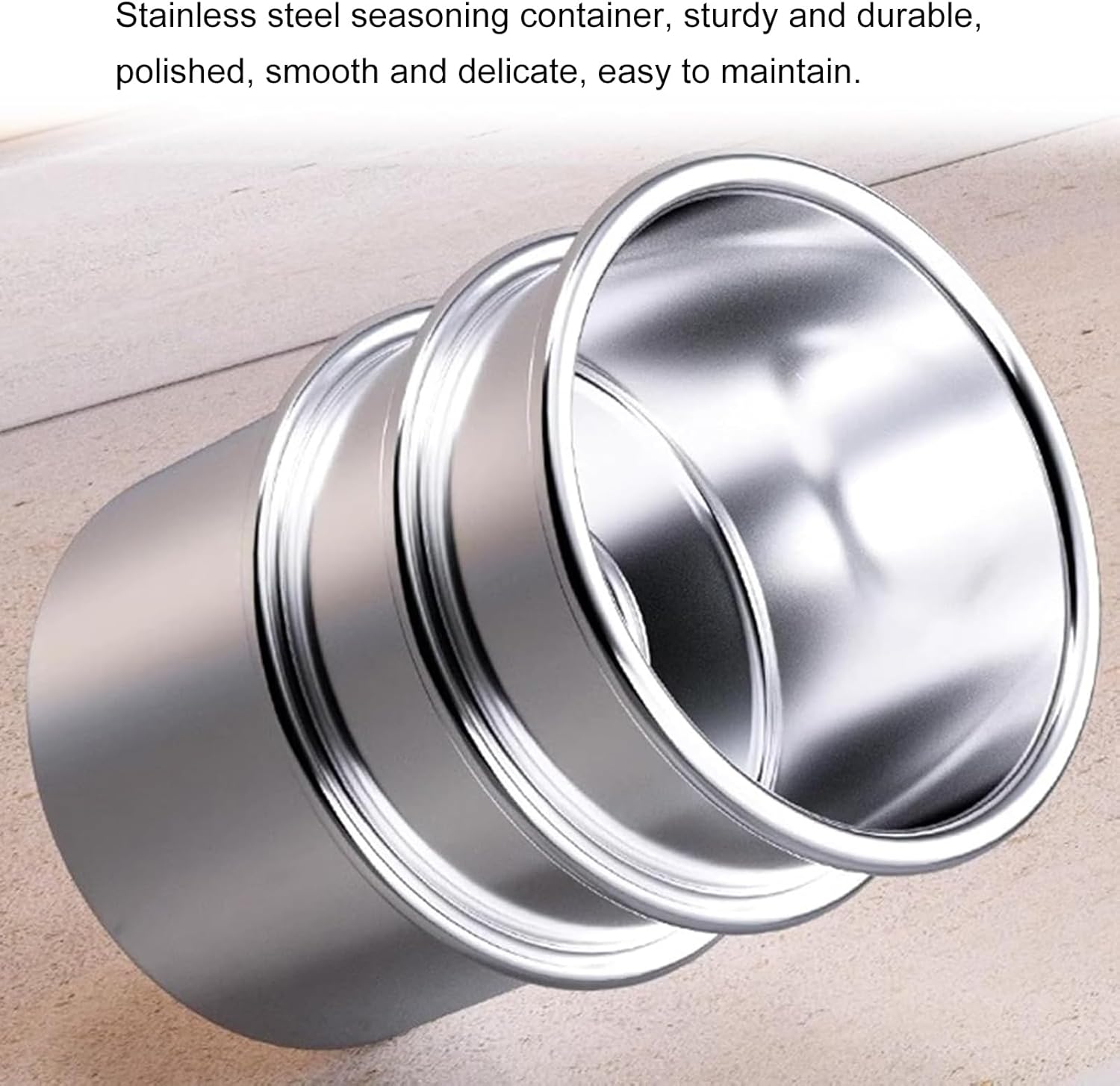 Stainless Steel Spice Rack Set, Commercial Condiment Rack for Kitchen Pantry, Countertop Food Container Organizer for Sauces, Salads, Jams and Ingredients(Silver)(63X20.5X14.5Cm)