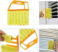 Vista 2 de 8 piezas de herramientas de limpieza de ranuras de mano, cepillos de limpieza de hendiduras para puertas y ventanas, limpiadores de ciegos, cepillo