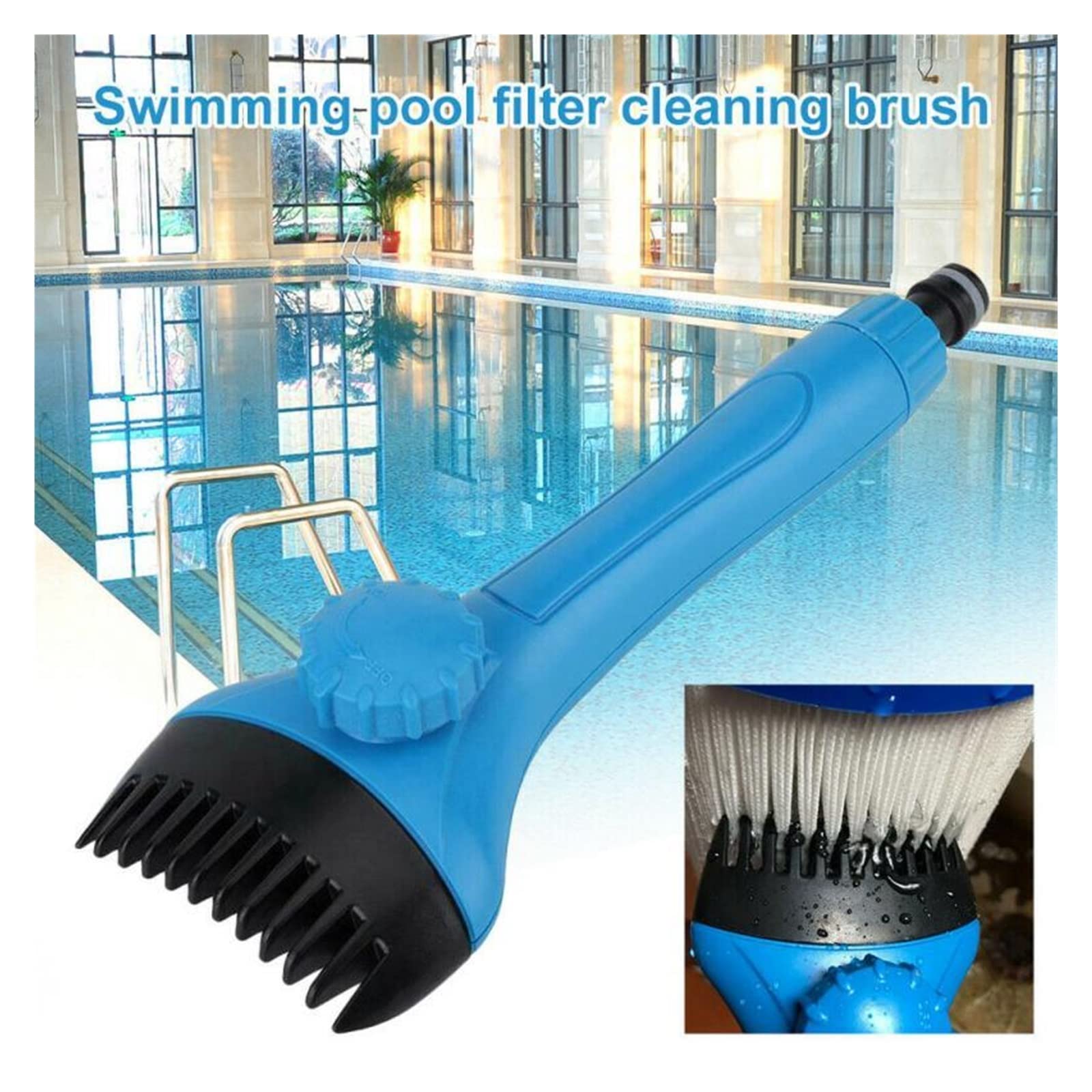 aspiradora de Piscina Limpiador de Cartucho de Piscina, Varita de escombros, filtros de bañera, Peine de Filtro, superlimpiador for Piscina, bañera, SPA, Herramienta de Agua