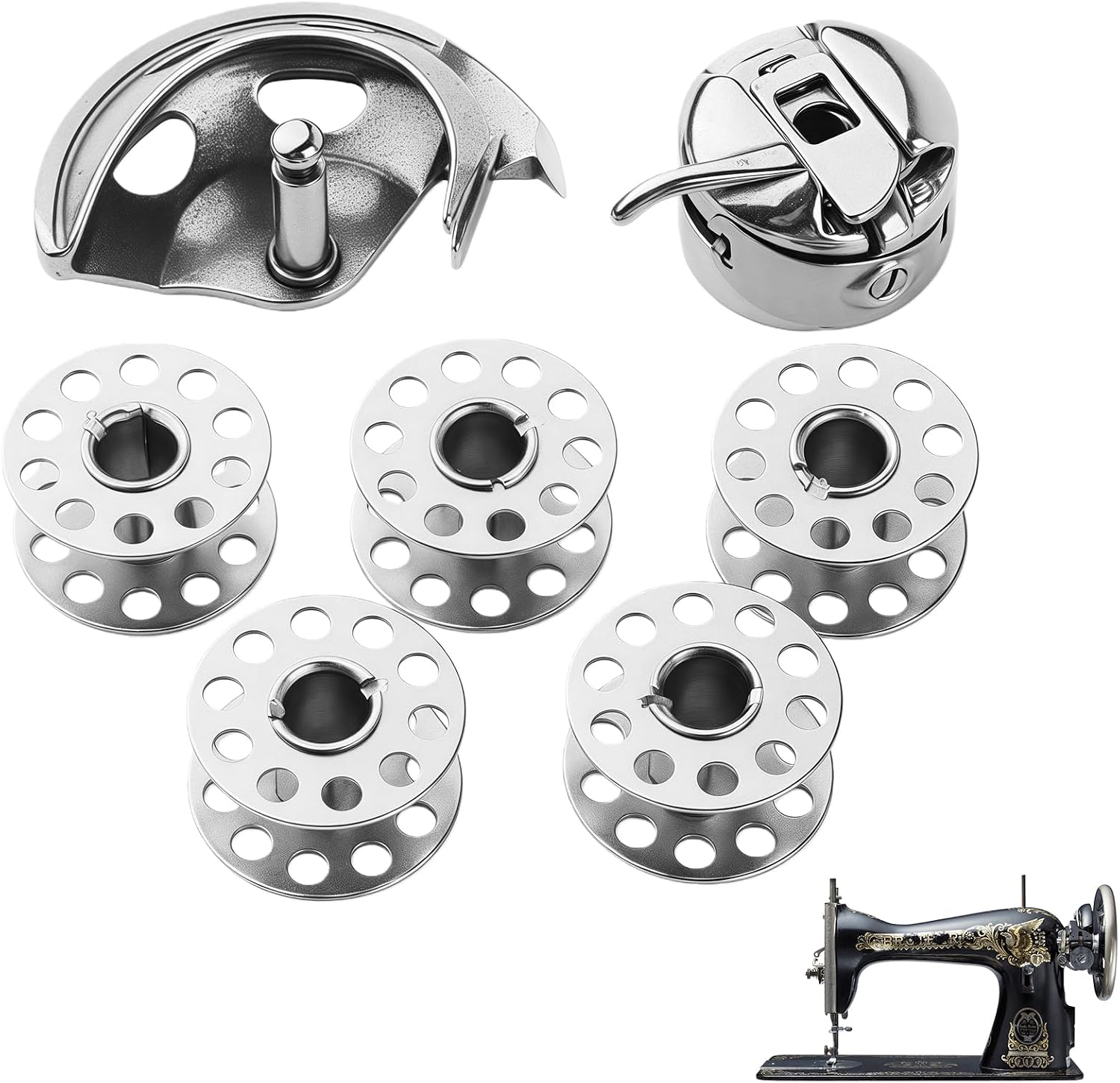 Professional Alloy Sewing Machine Components Attachments Suitable for Retro Models Hassle Frees Assembly Accessory Sewing Machine Replacement Parts