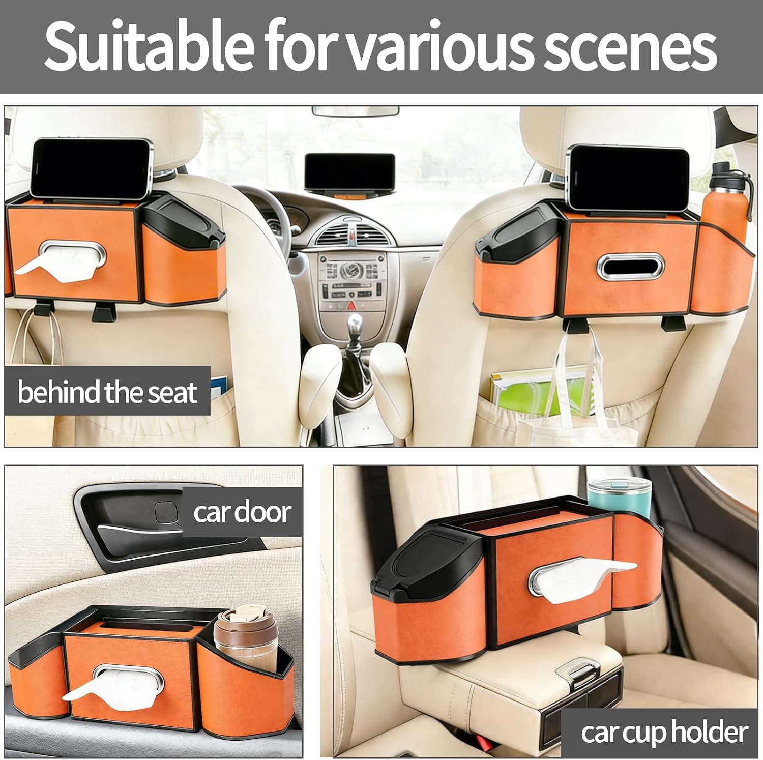 Best 7-In-1 Car Seat Back Organizer, Headrest Storage With Cup Ho... 2026