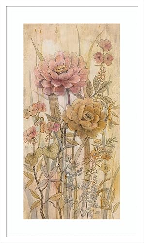 Miniatura 25 de Amanti Art Lienzo decorativo para pared de 36 x 20 pulgadas, diseño floral Chinoiserie II por Tim O'Toole, arte de pared de flores, decoración