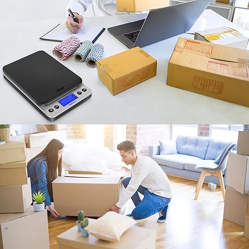 Miniatura 7 de THINKSCALE Báscula de envío báscula postal de 86 libras con función de retención y desgarro 5 unidades apagado automático báscula de envío para