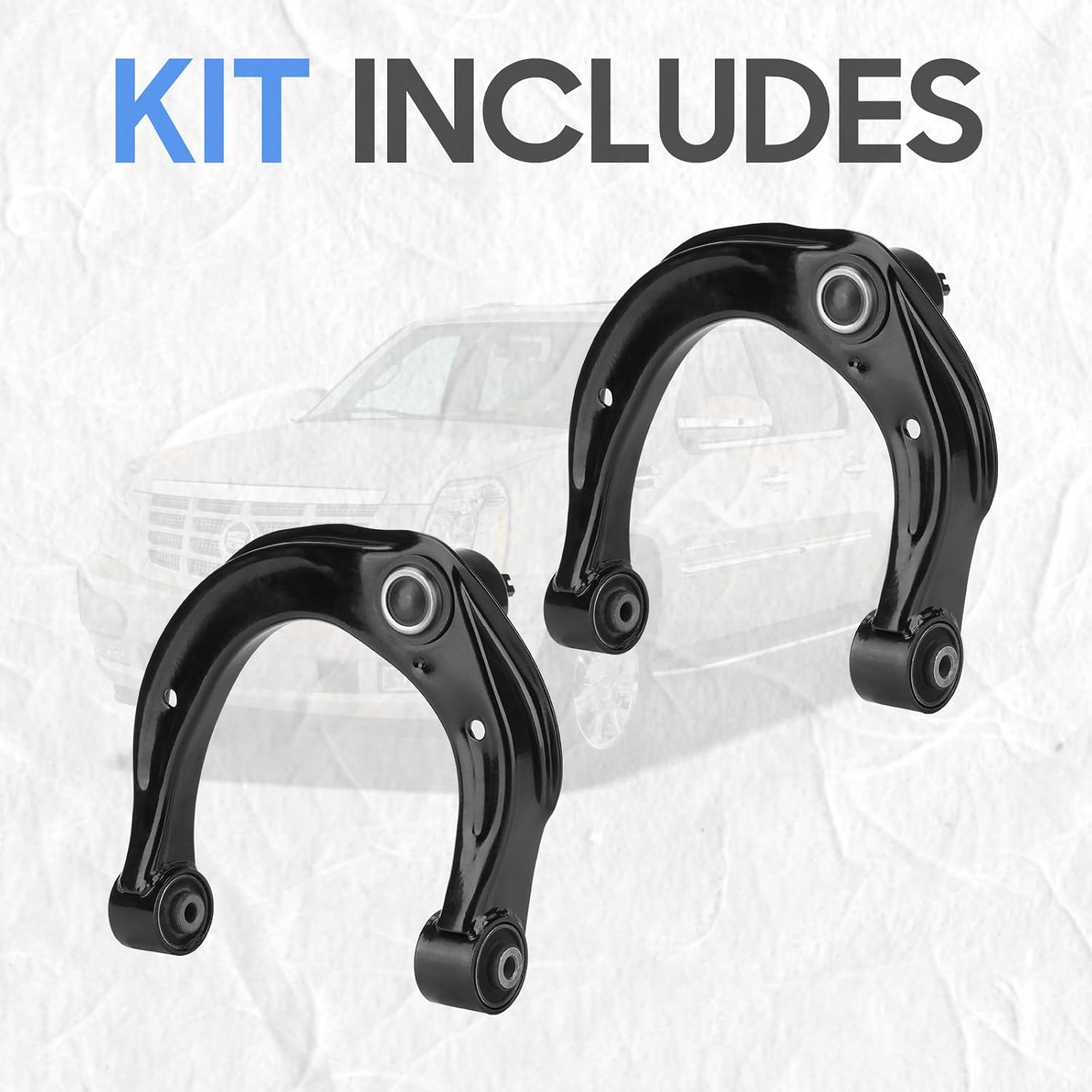 Left Right Front Upper Control Arm and Ball Joint Assembly Suspension Kit Compatible With 2006-2011 Hyundai Azera/Sonata, 2007-2009 Kia Amanti (2pc)