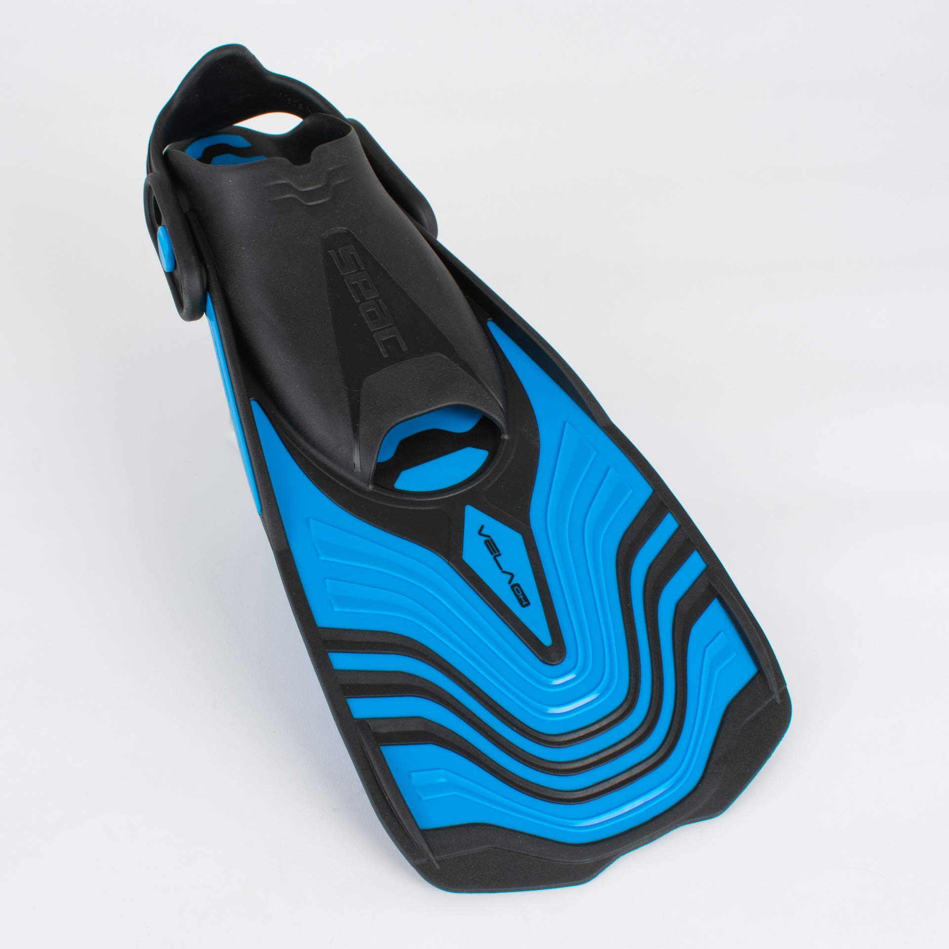 SEAC Vela Oh, Pinne Corte da Snorkeling e Nuoto in Piscina con Cinghiolo Regolabile Unisex Adulto