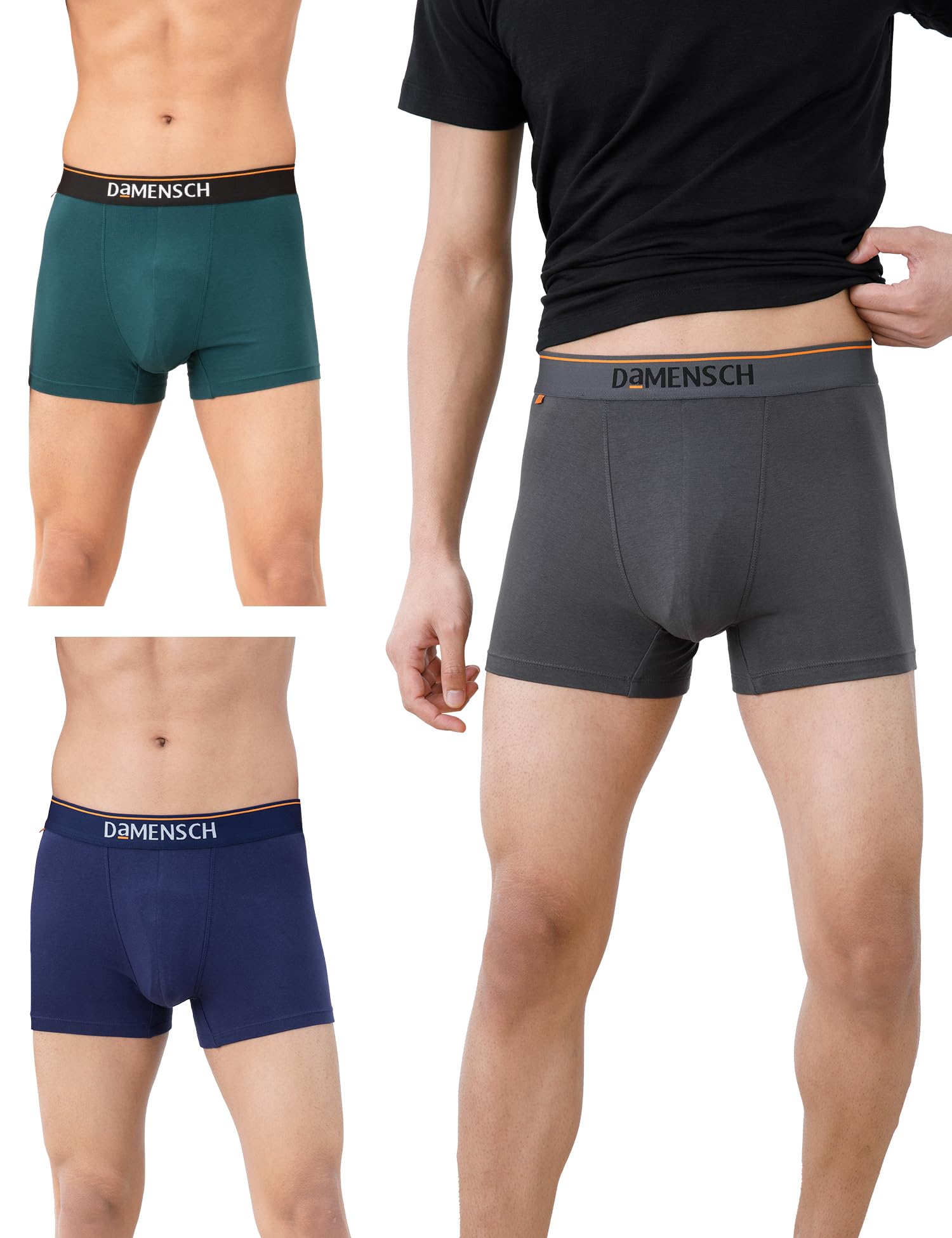 Regular Fit Solid Trunks for Men| Combed Cotton, Stretchy Fabric, Anti-Bacterial and Microfibre Waistband-image-39