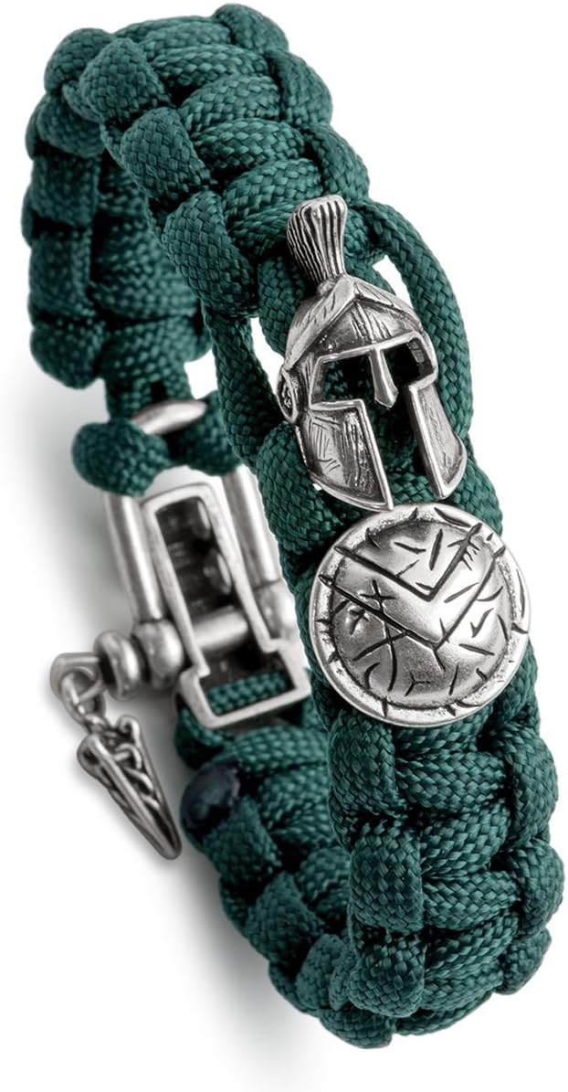 KayderHand Woven Paracord Bracelet Multi Style with Retro Theme Accessories & Adjustable D Shackle