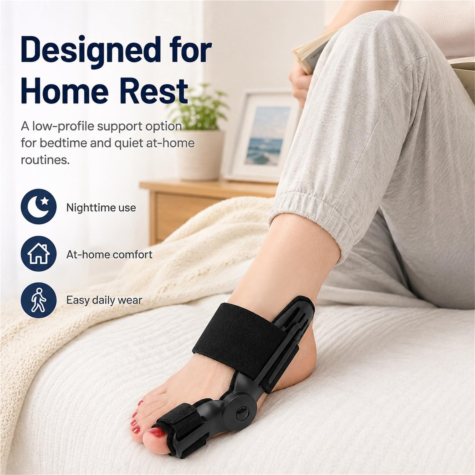 Hallux Valgus Korrektur Damen Herren Verstellbare Orthopädische Ballenzeh Schiene Atmungsaktiv Anti Rutsch Zehenspreizer zur Schmerzlinderung Fußkorrektur Universal