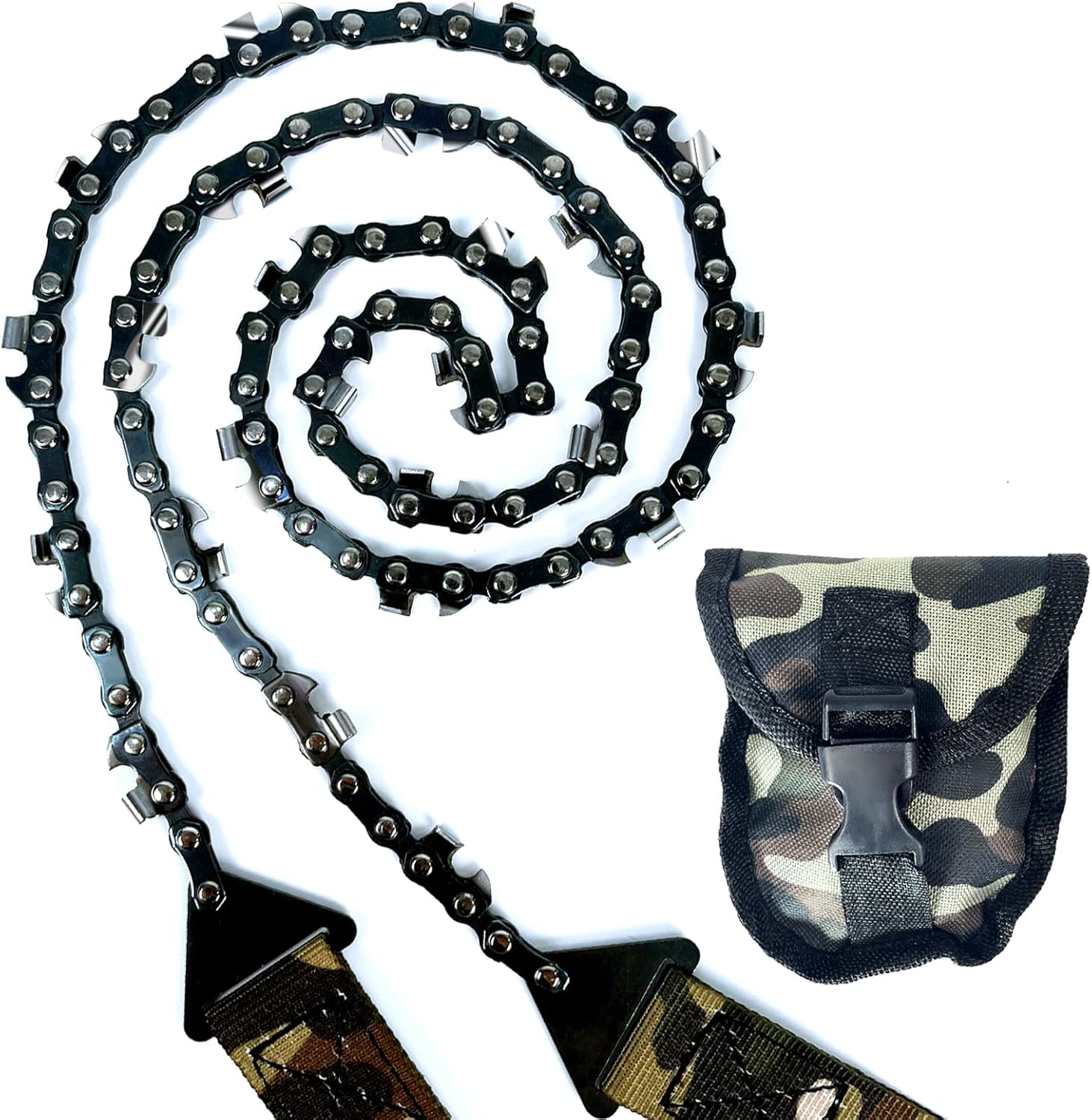 Pocket Chainsaw 36 Inch with Nylon Handle, 65Mn Heavy Duty