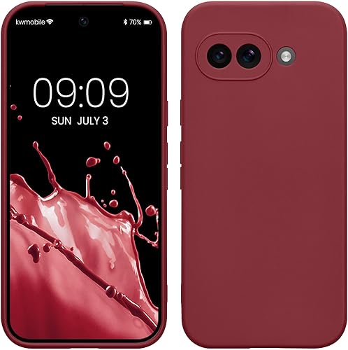 Miniatura 165 de kwmobile Funda compatible con Google Pixel 9 Pro - Funda protectora delgada de TPU para teléfono - Acabado mate suave - Negro mate NEGRO MATE,Piedra