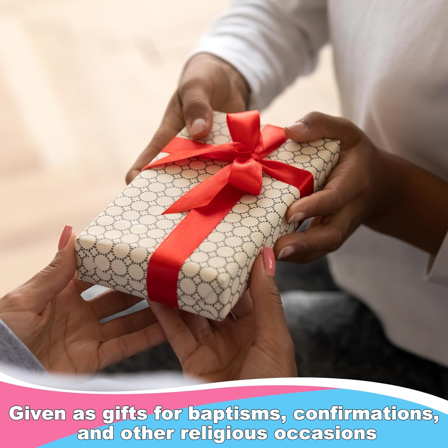 Toulite 12 Pairs Christian Socks for Women Novelty Religious Jesus Crew Sock Pastor Appreciation Gifts Valentine's Day Gifts - Image 2