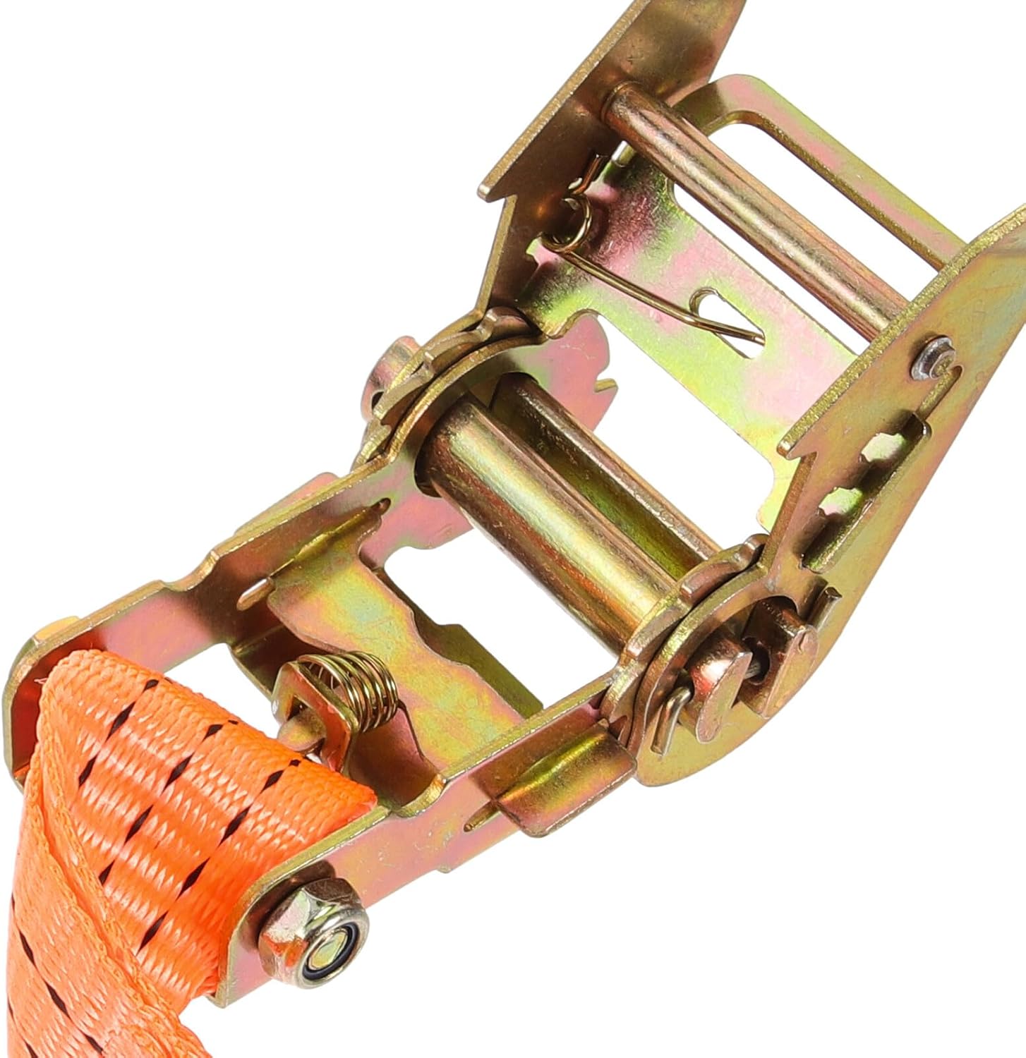 GALPADA Ratchet Tie Down Straps Heavy Duty Polyester 3.8cm X 6m Cargo Tie-Downs with Double Hooks for Truck Trailer Motorcycle Load Securing