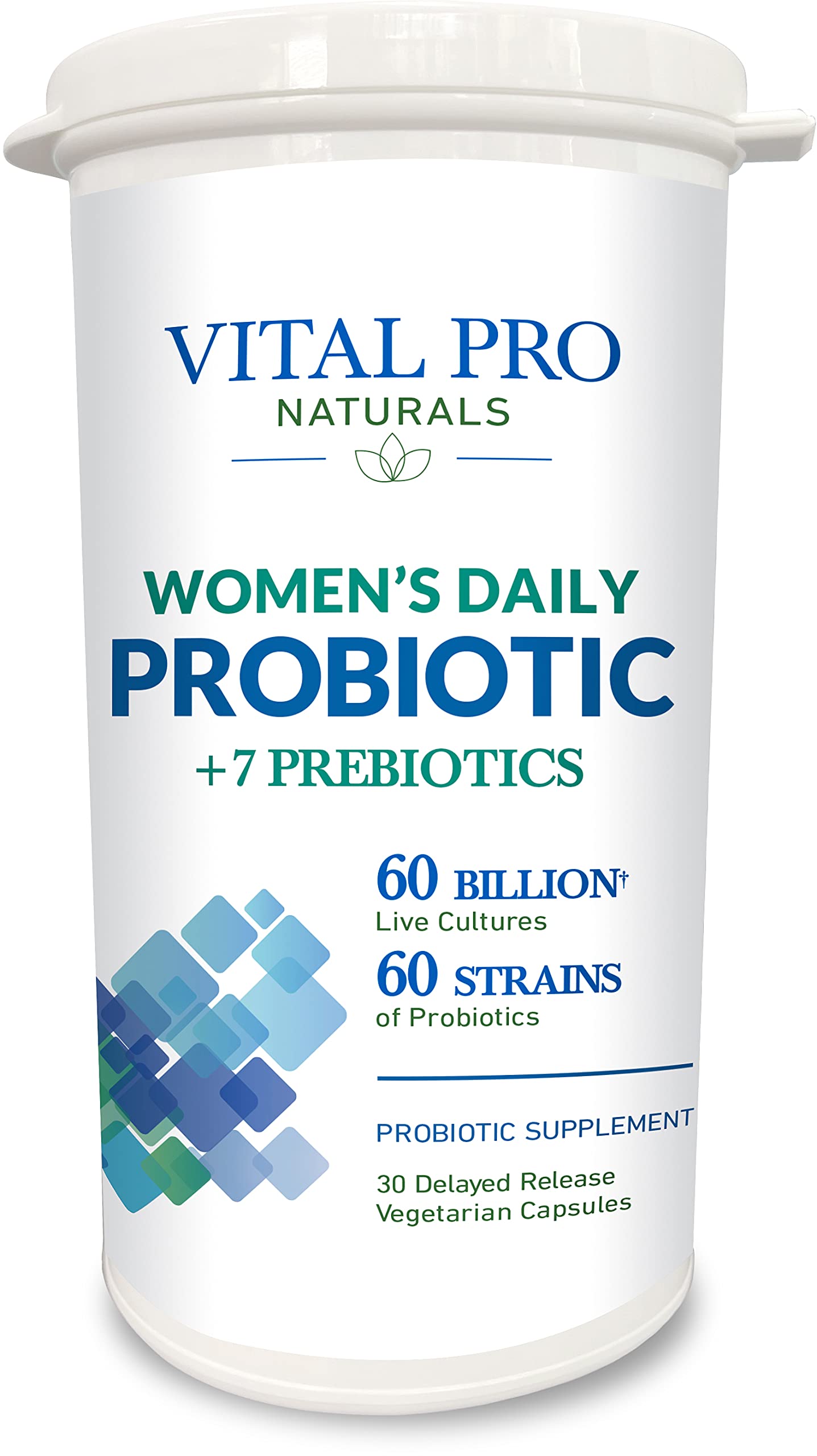 Vital Pro Naturals - Women's Daily Probiotic Plus Prebiotics 30 Capsules
