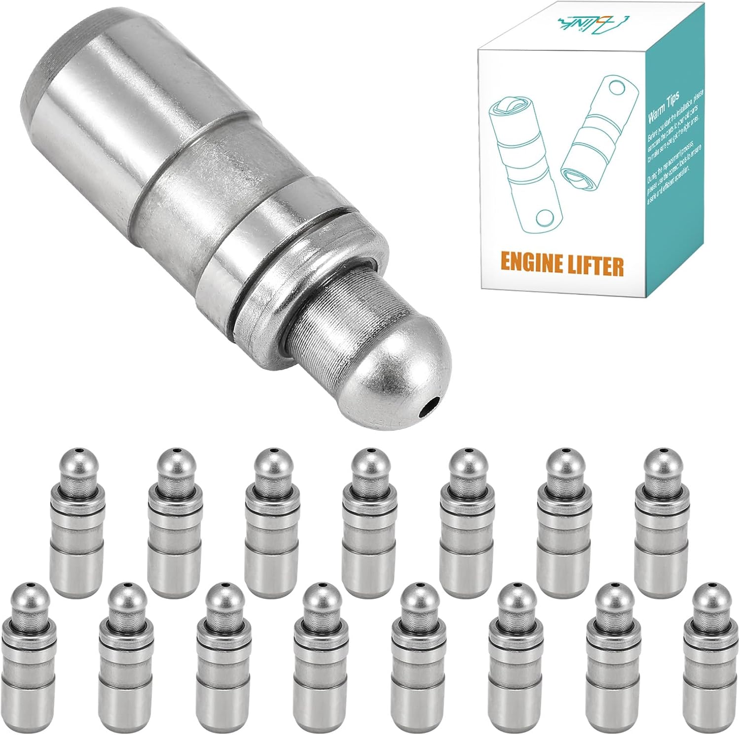 AULINK (OEM Parts) 16 PCS 24610-2E000 Hydraulic Roller Valve Lifter Compatible with 2011-2018 Hyundai Elantra GT Kona Sonata Tucson, For 2014-2020 Kia Forte Koup Optima 1.8L 2.0L, Replace 246102E000