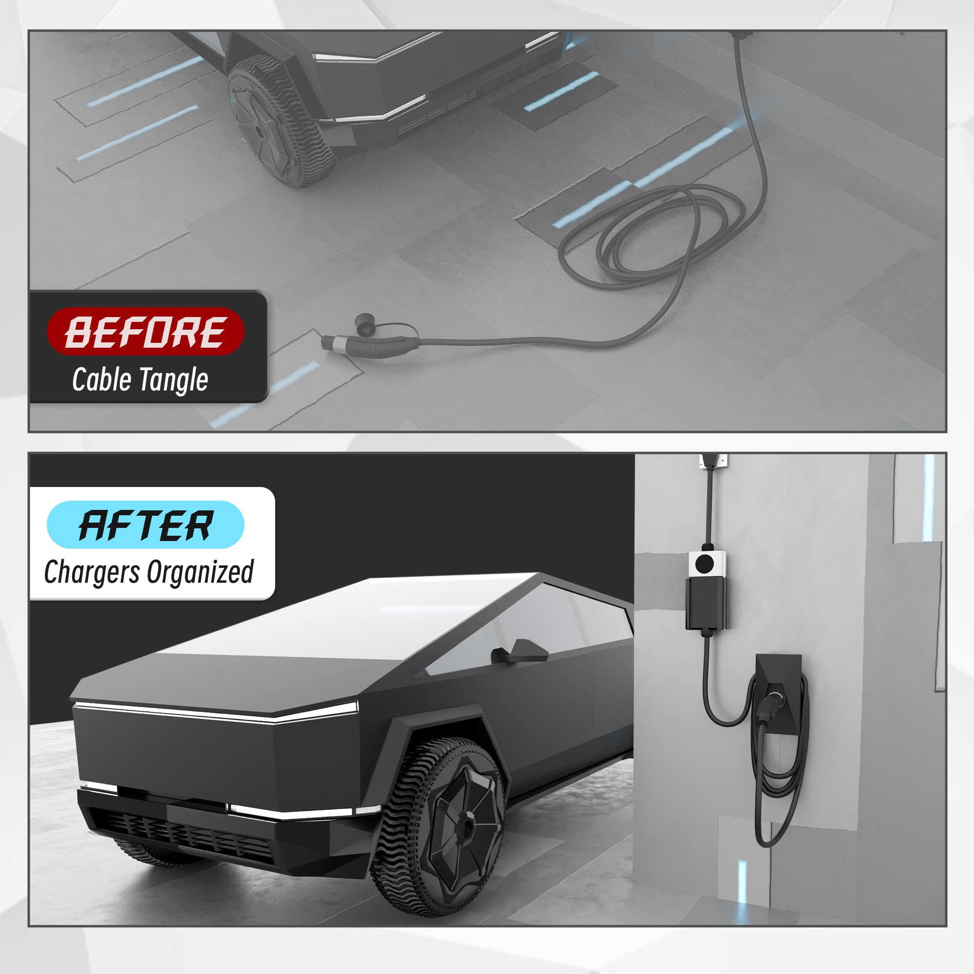 Amazon.co.jp: EVPEIWE EV充電器ホルダー テスラ用、電気自動車壁掛け