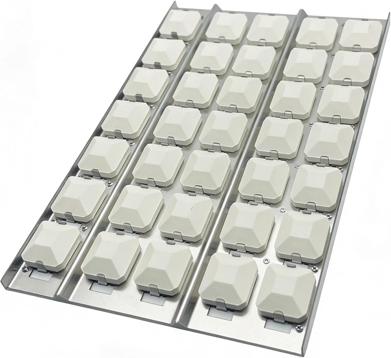 19 1/4" Stainless Heat Plates with Briquettes Tray Grate Tray Clips Replacement for Lynx L30R, L30PSR, L42FR, L54, 30", 42" and 54" Gas Grill