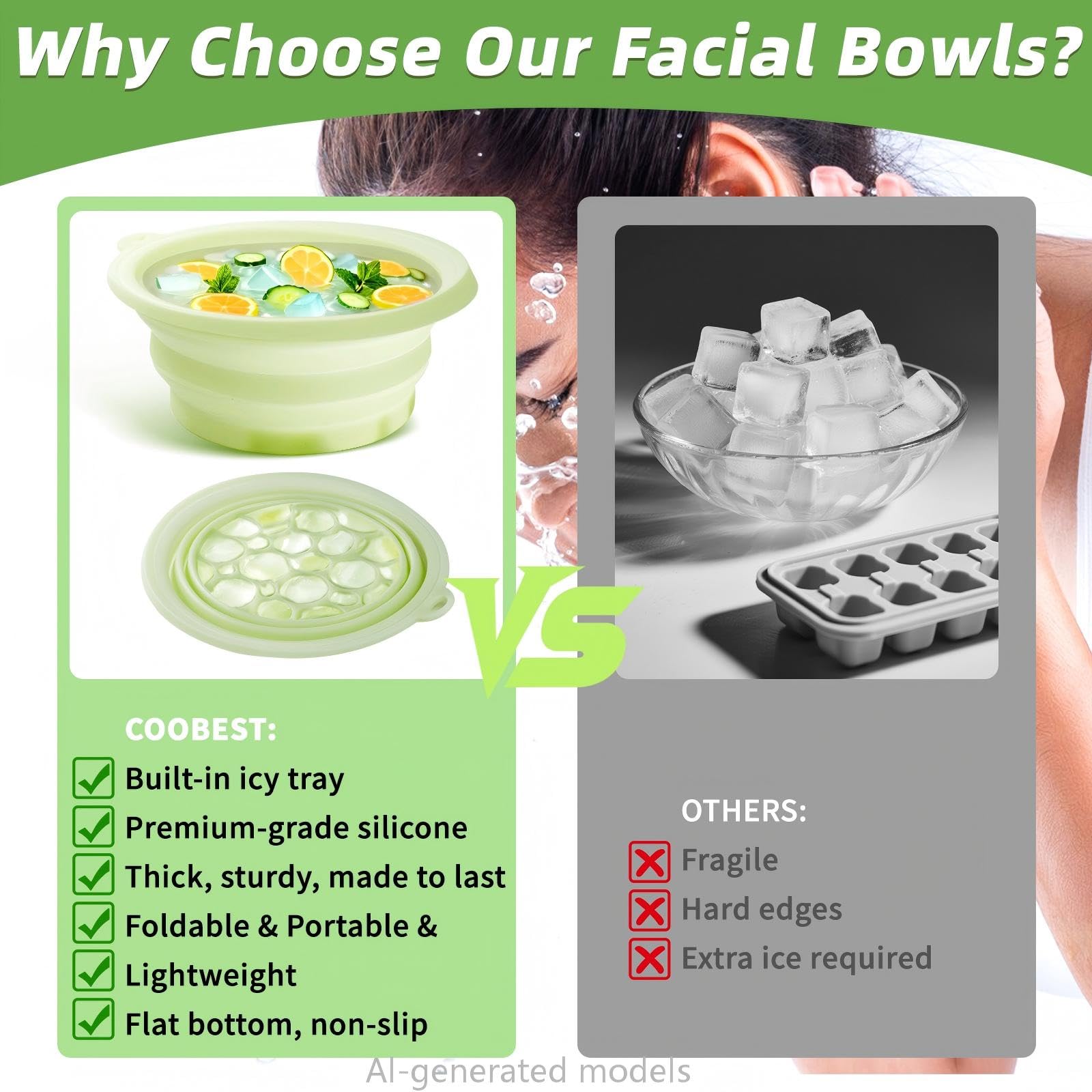 coobest Face Bowl for Ice - Skin Cooling Therapy -4