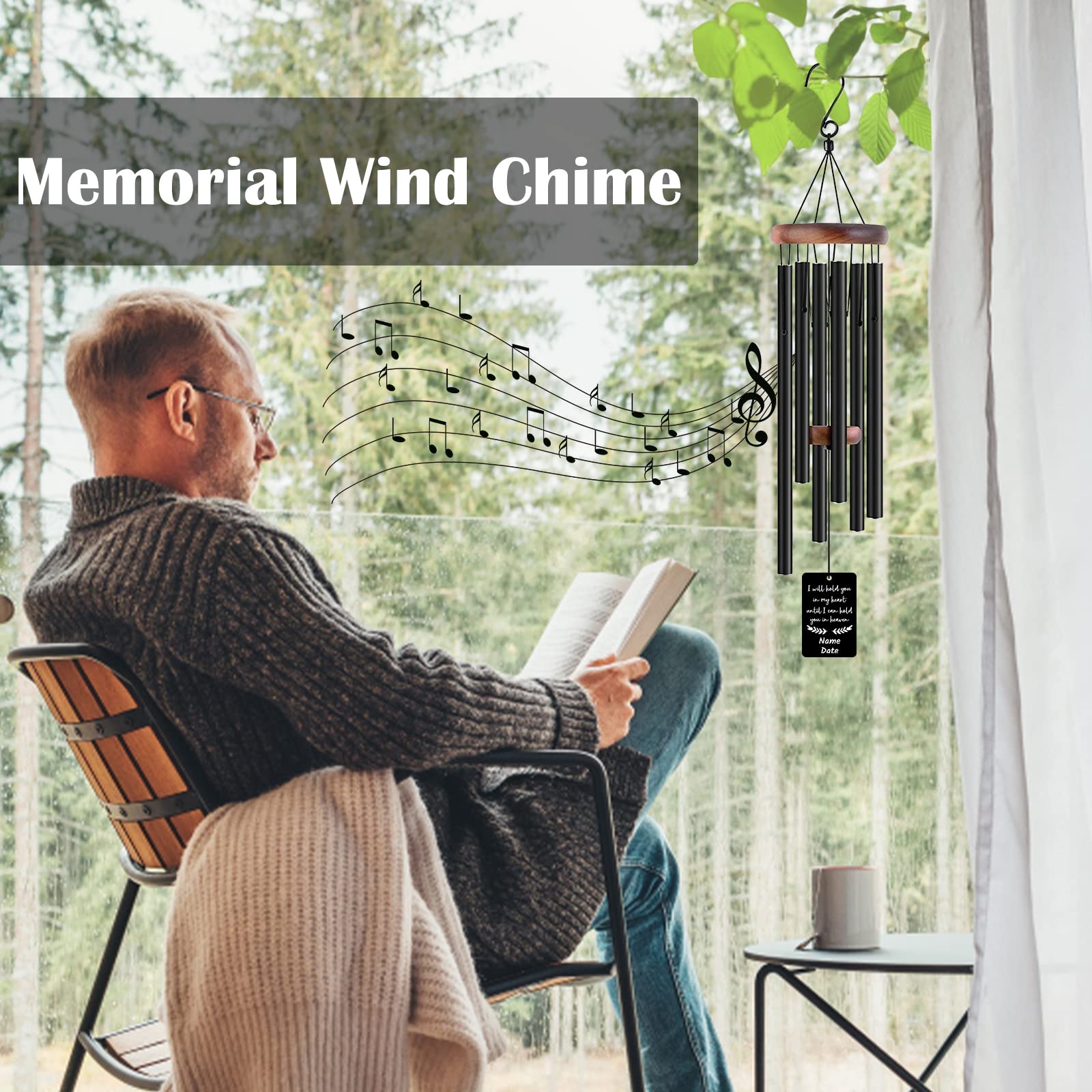 Ceux Que Nous Aimons Ne Vont Pas Carillon Commémoratif, Papa, Maman, Cadeau De Famille Pour La Perte, Carillon éolien Commémoratif, Carillon éolien Souvenir D'amour Personnalisé, - France
