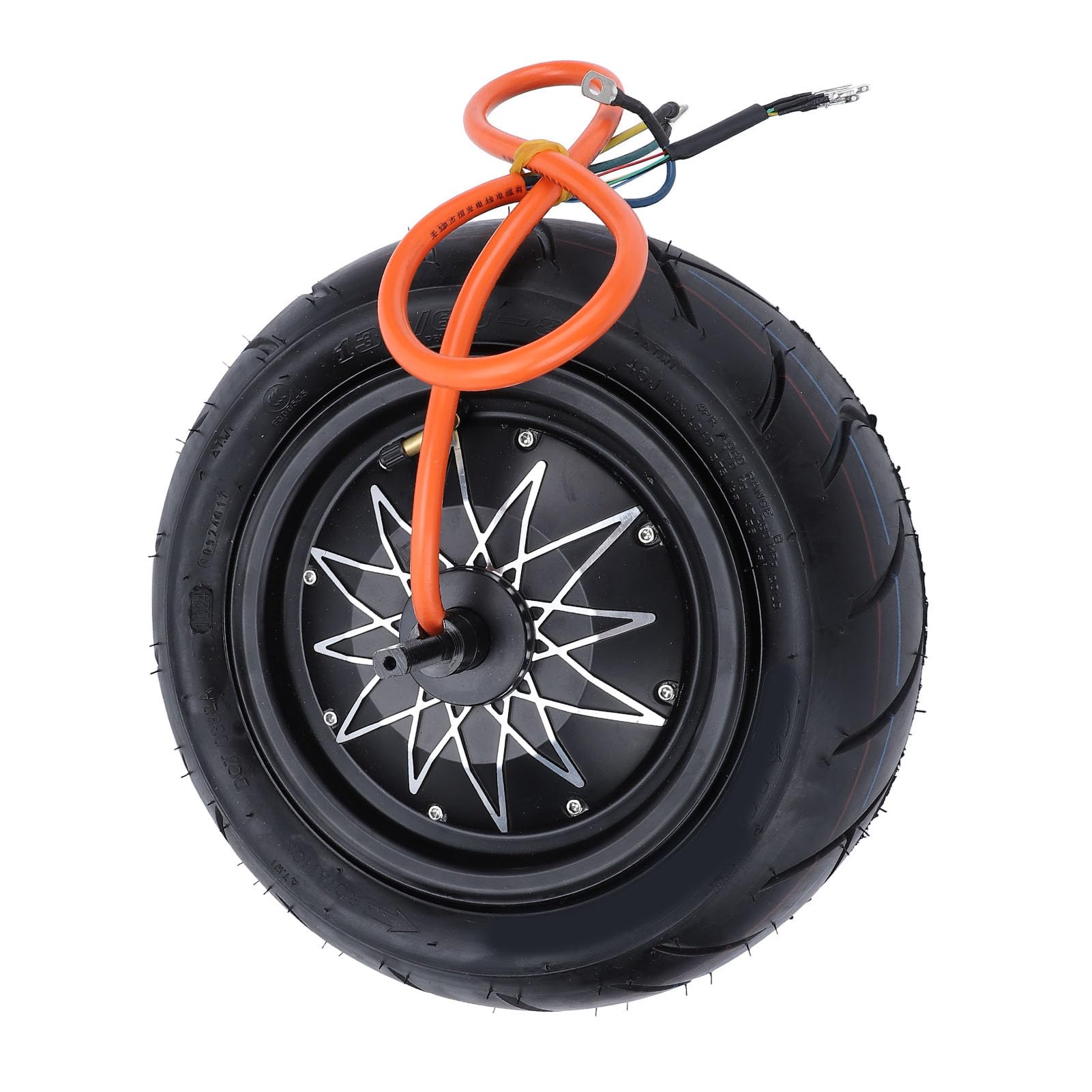 CHICIRIS Motore del della Ruota da 14 Pollici, Motore del della Bici Elettrica in Lega di Alluminio da 8000 W a 10000 W Freno a Disco Dual Hall IPX6 a Basso Rumore con Pneumatico a Vuoto per