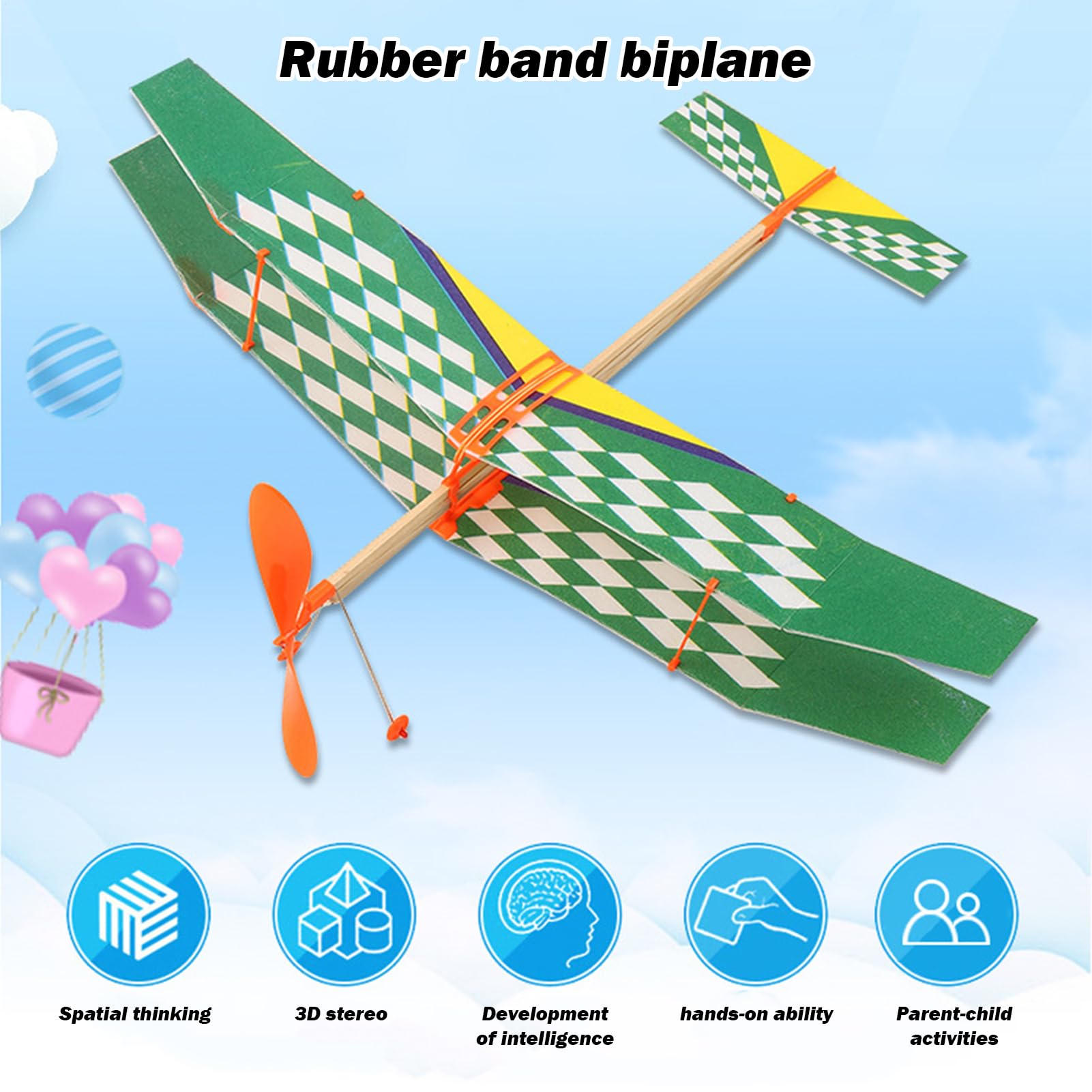 Amazon.co.jp: バルサ飛行機キット ゴム動力グライダー – 8歳以上向け