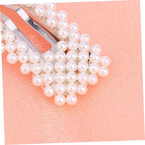 Miniatura 6 de Beavorty Pinzas cuadradas para el cabello para mujer, pasadores de pelo de perlas, pasadores para el cabello de perlas, pasadores para el cabello de
