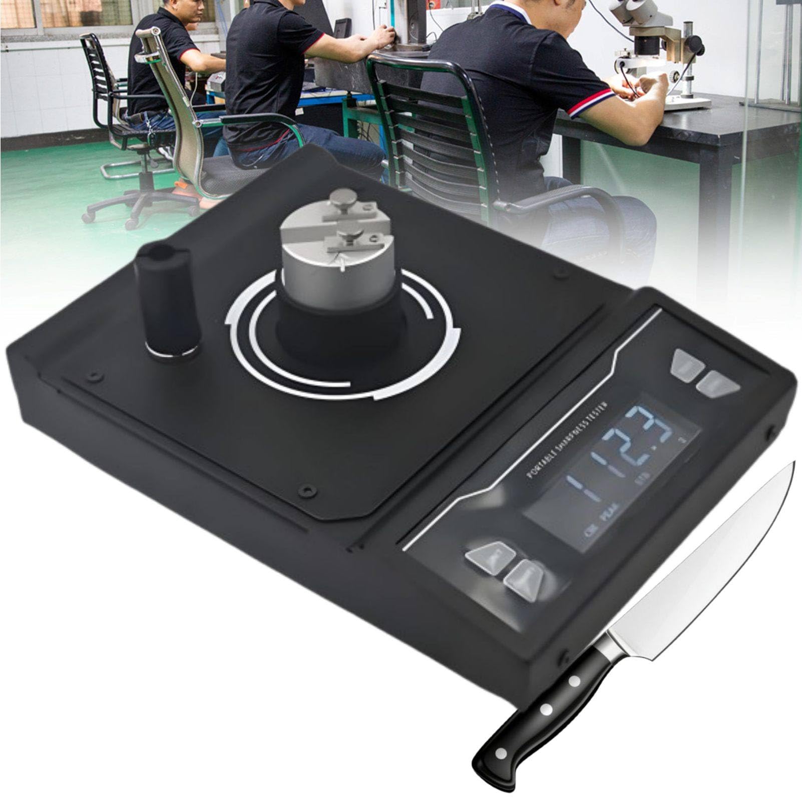 Tester Industriale per l'affilatura dei coltelli, Dispositivo di misurazione dell'affilatura delle Lame, opzioni di risoluzione 0,1 g/1 g/5 g, intervallo di misurazione 1-3 kg 5g