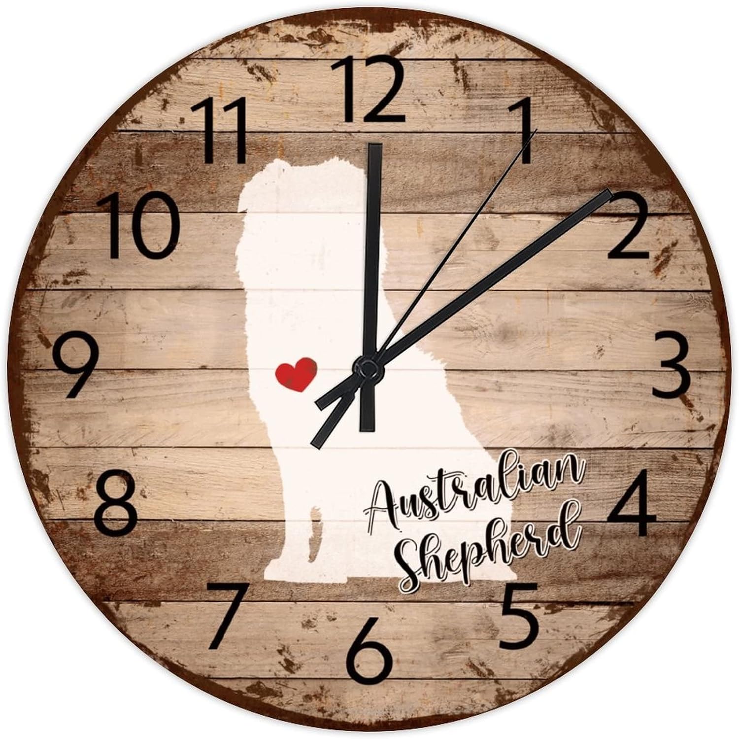 Decorative Wall Clock Australian Shepherd Wall Clock Dog