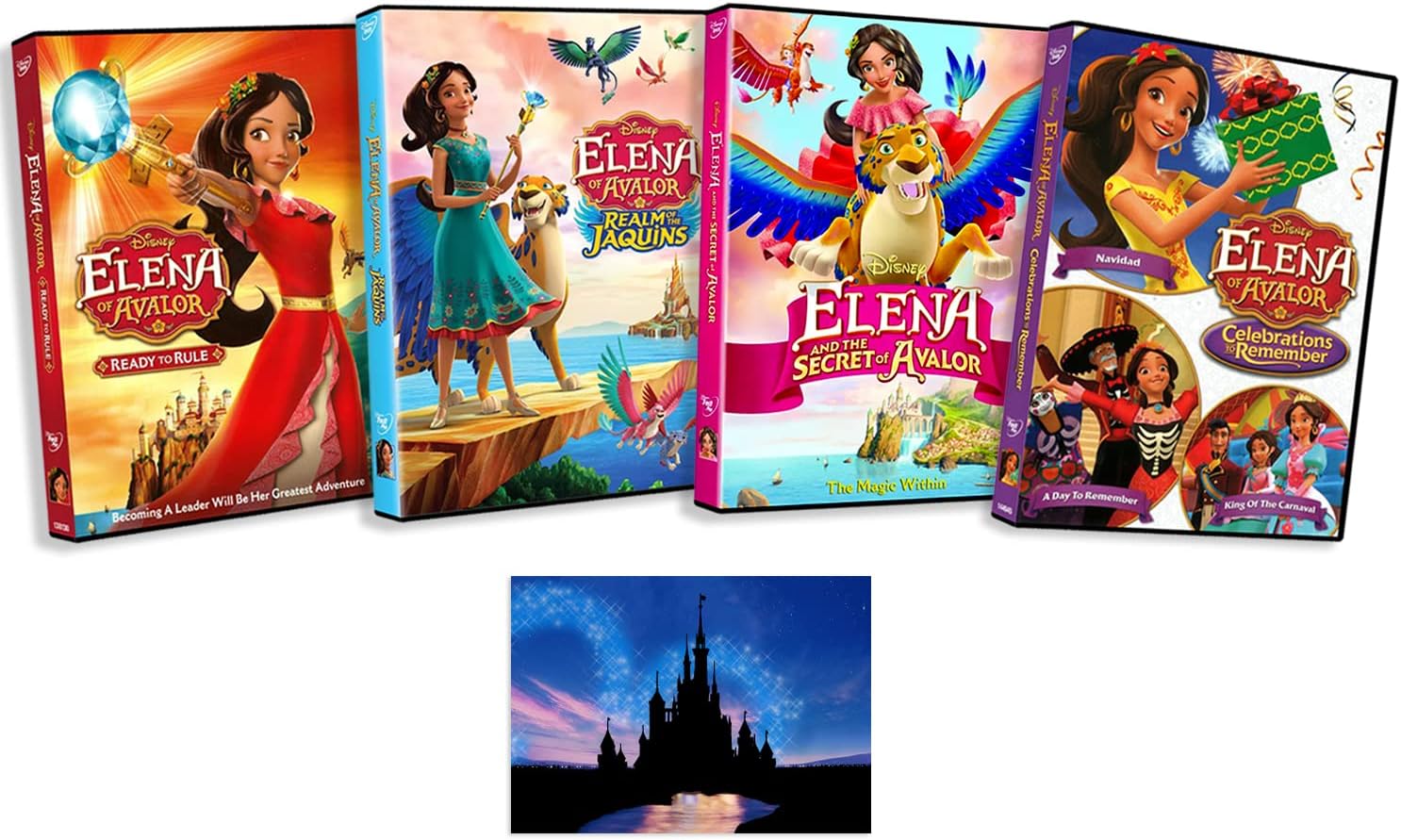 Elena Of Avalor 16 Episode DVD Collection: Ready To Rule / Realm of Jaquins / The Secret Of Avalor / Celebrations To Remember / + Including Bonus Art Card